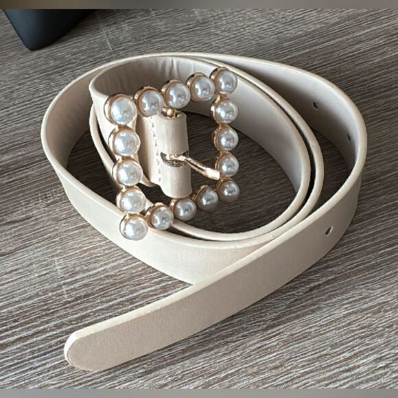 Bohemian beige belt A632 - Picture 2 of 2